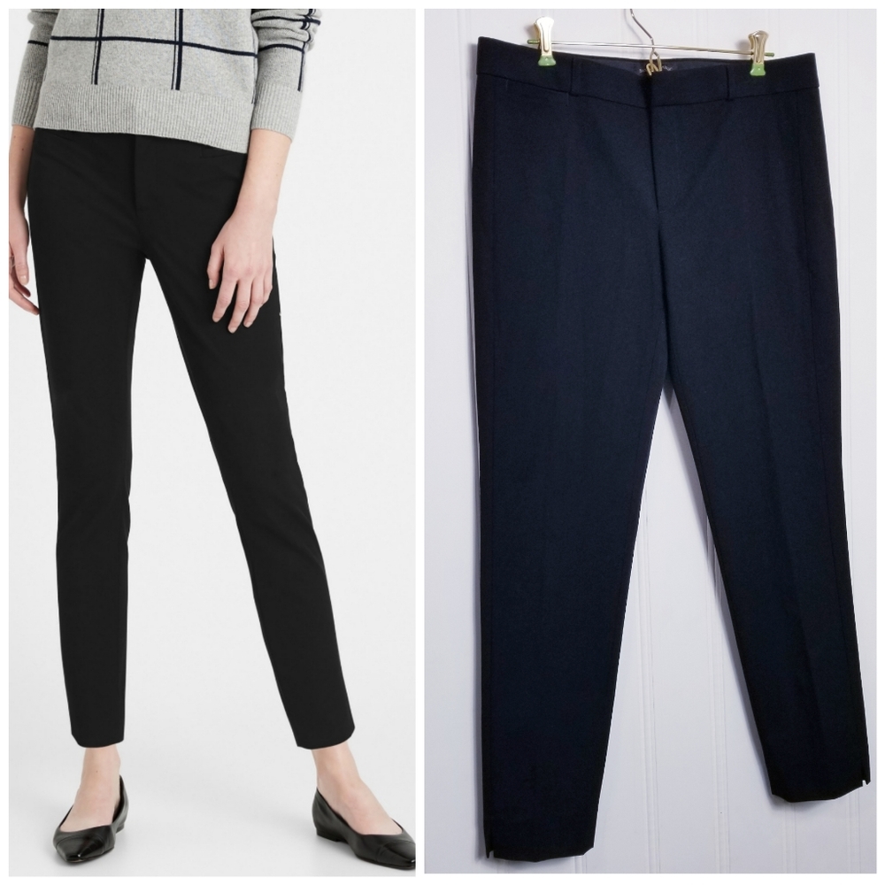 Banana Republic Sloan Black Slim Ankle Dress Pants